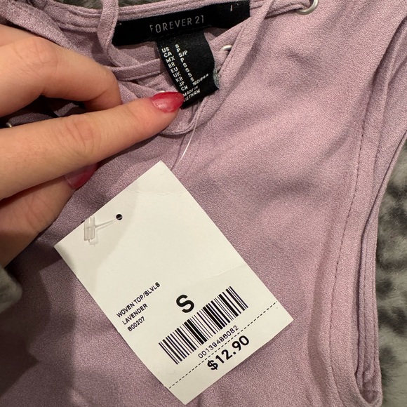 Forever 21 purple thread tank top - Picture 3 of 3